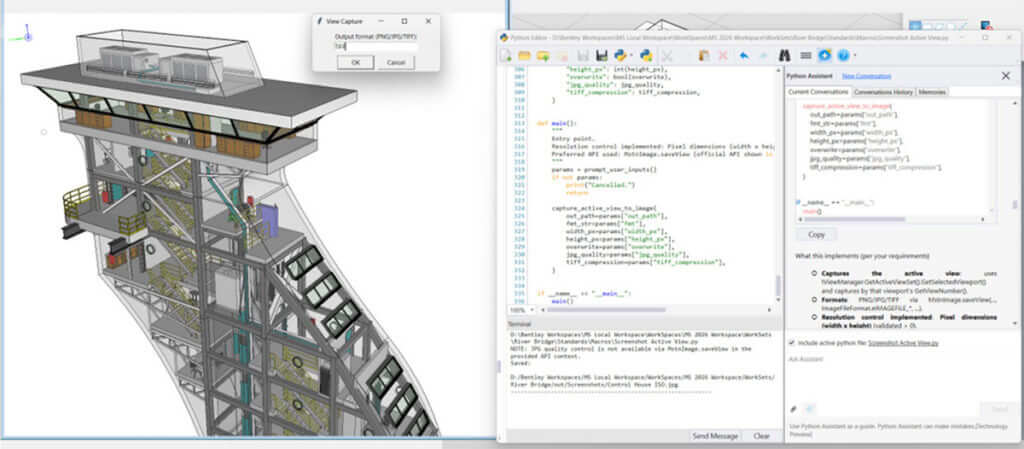 Python Assistant v MicroStation 2026